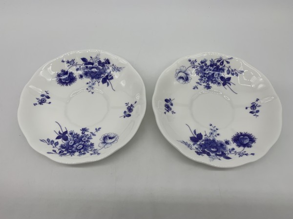 F4-789 未使用・保管品 ロイヤルクラウンダービー Royal Crown Derby ポジーブルー POSBLUTCTS ティーカップ＆ソーサー 2客揃_画像6