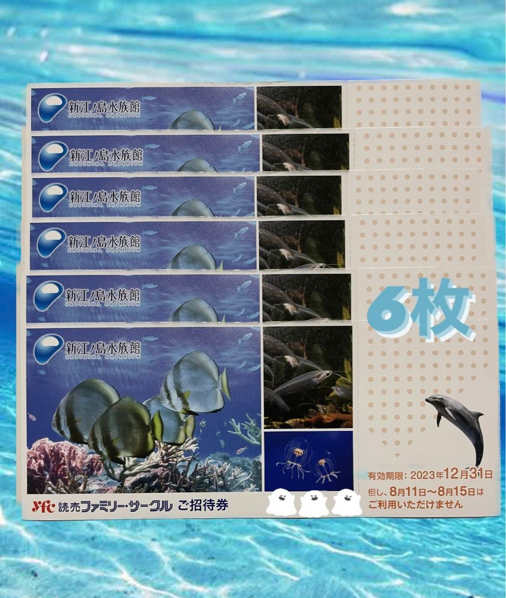 12枚☆新江ノ島水族館招待券 【62%OFF!】 - 水族館