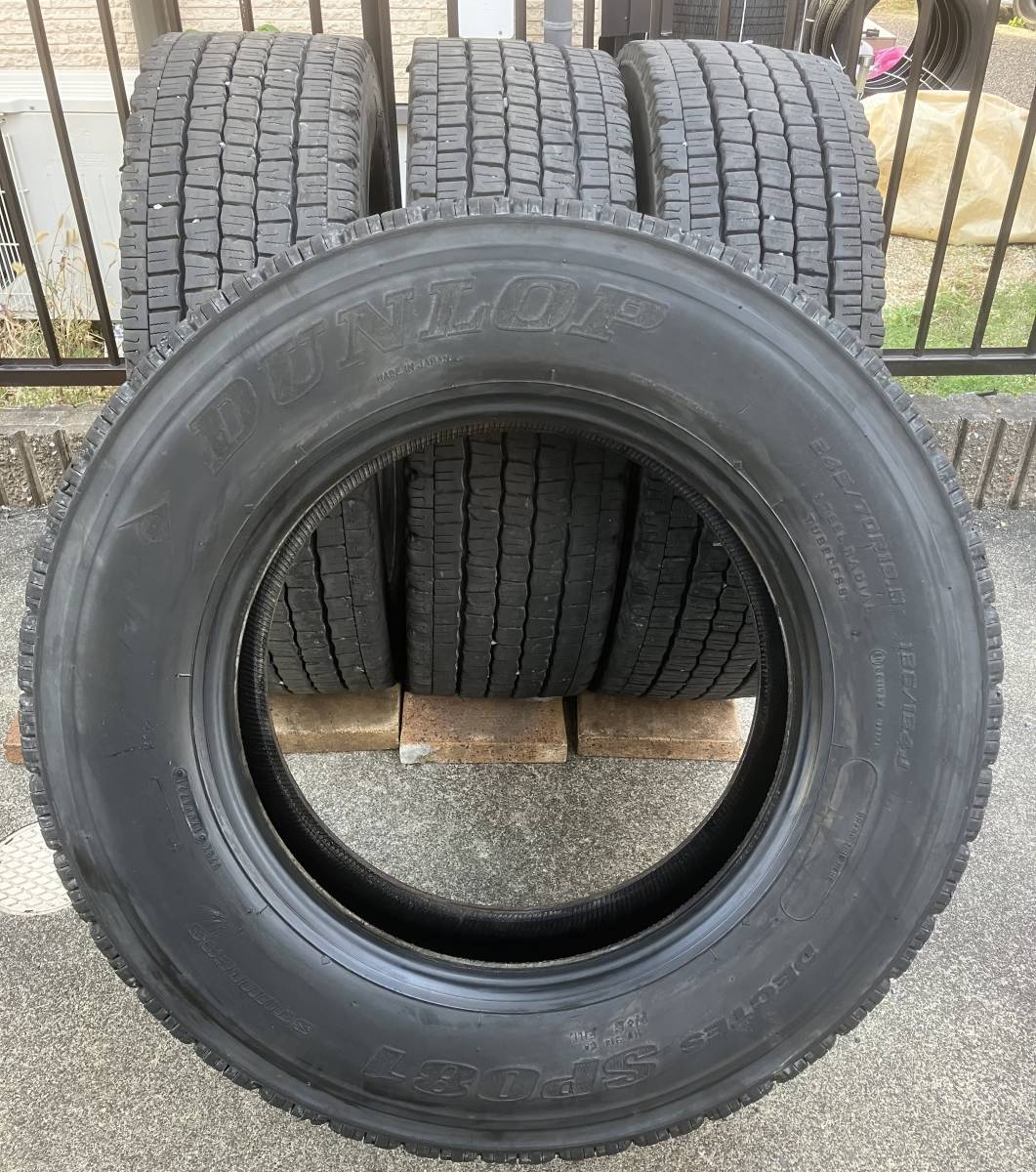 21年製☆バリ山★スタッドレス★DUNLOP DECTES SP081”245/70R19.5 136/134J”★【4本セット】_画像6