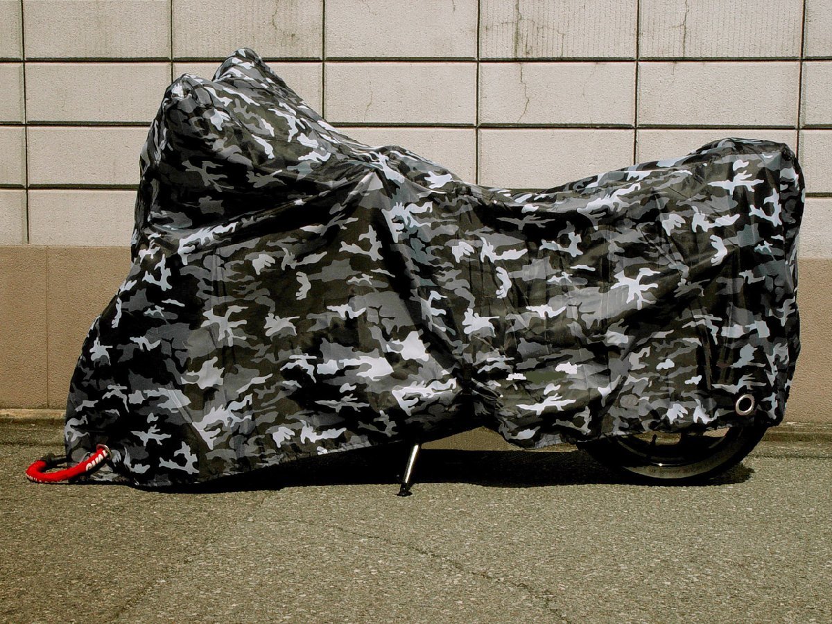 INFIMO bike cover CITY camouflage oks cloth 5L( large car *750cc~) camouflage total length :240* total height :153cm new goods 
