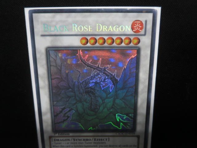 遊戯王 英語版 ブラック・ローズ・ドラゴン/Black Rose Dragon 1st Edition ホロ ゴーストレア/Ghost rare CSOC-EN039_画像2