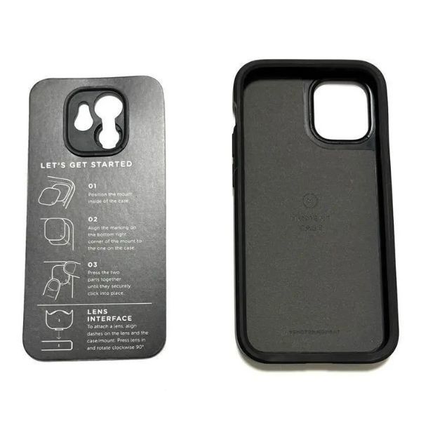 MOMENT CASE iPhone12 mini ブラック 黒 モーメント スマホ ケース カバー アクセサリー モノトーン シック シンプル【73-01-02】_画像2