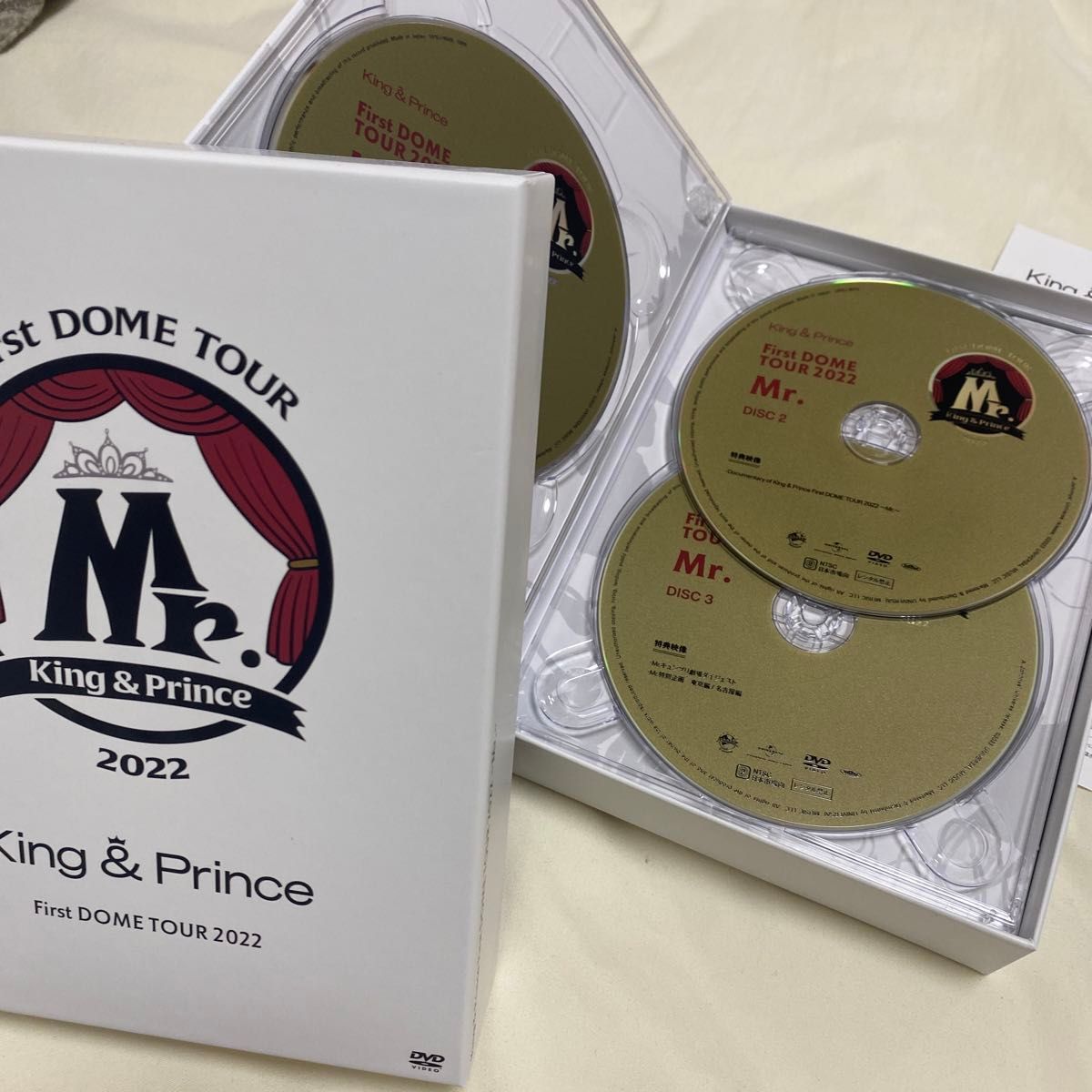 正規品 King & Prince First DOME TOUR 2022 〜Mr.〜 (初回限定盤) (3枚組) DVD