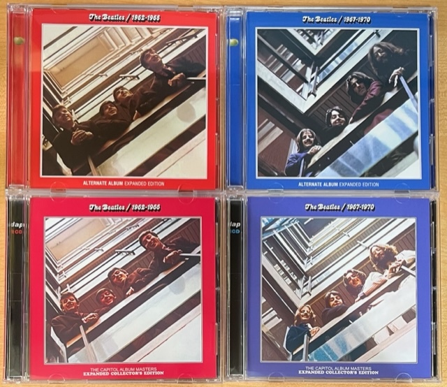 BEATLES 赤盤 ＆ 青盤 4タイトルセット 1962-1966, 1967-1970_画像1