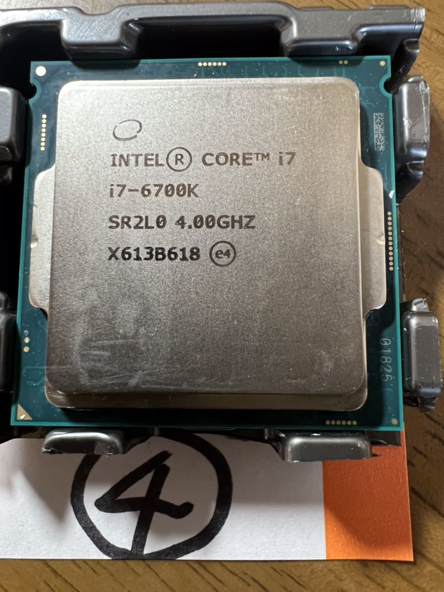 【保証有り】CPU Intel Core i7-6700K 4.0GHz PCパーツ インテル SR2L0 I7 6700【送料無料】④_画像1