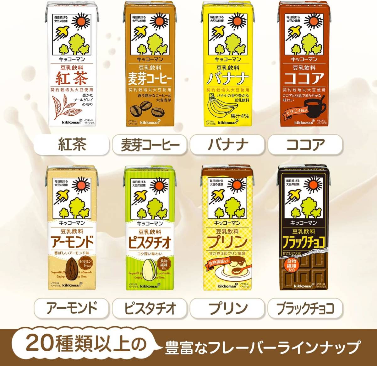 kiko- man soybean milk drink banana SOYMILK DAYS 200ml ×30ps.