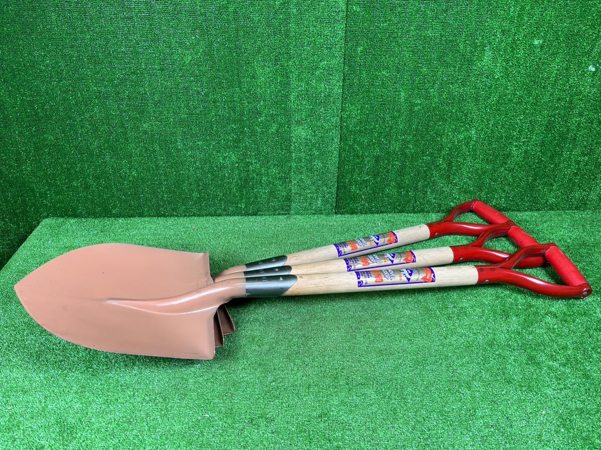 3-479] snow shovel unused .. round shovel STURC tree pattern 3ps.