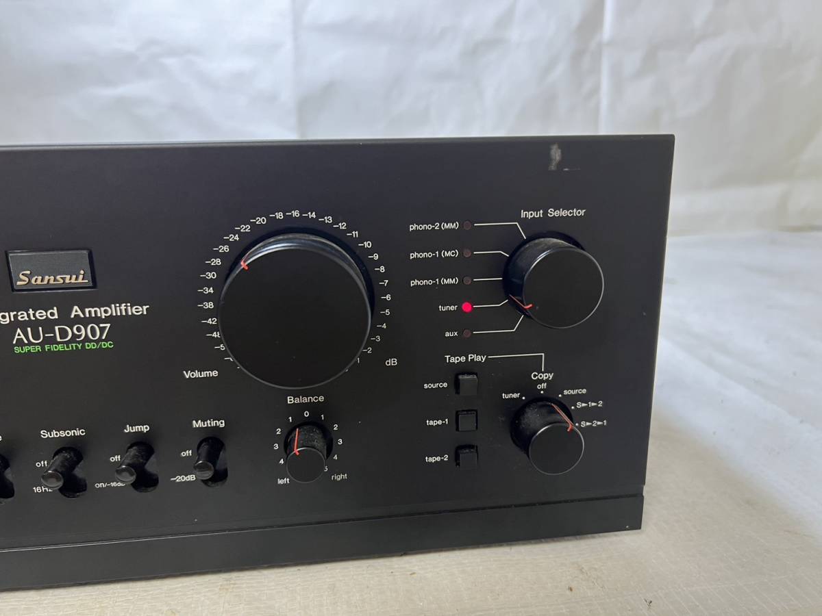 当時物　サンスイ　山水　SANSUI　AU-D907　プリメインアンプ　オーディオ　名機　楽55_画像3