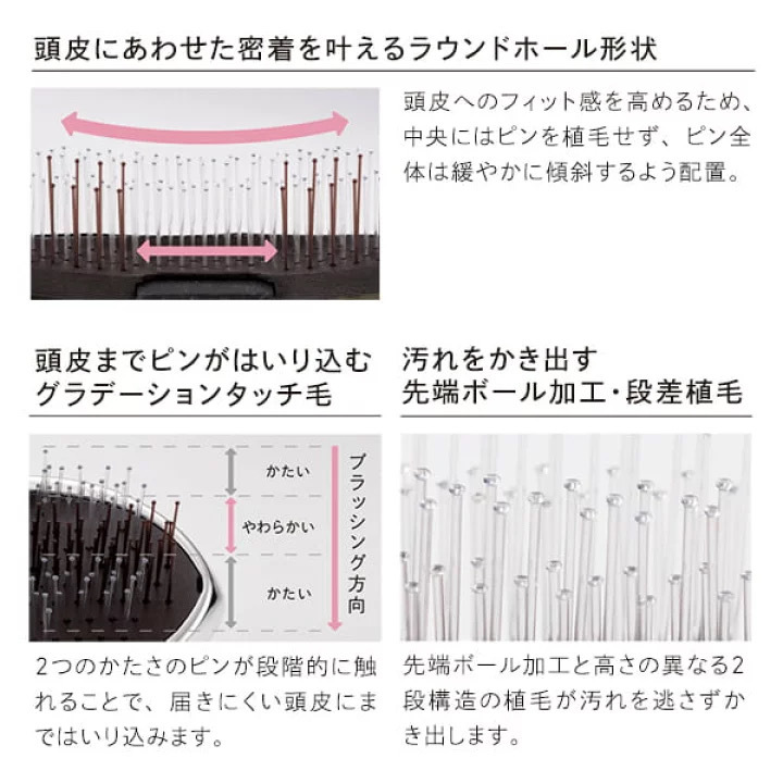 リファイオンケアブラシ ReFa ION CARE BRUSH くし ヘアブラシ 頭皮ケア ブラシ 毛穴 まとまり 洗浄 お風呂 IROIL2103 RV2212 公式 rainy_画像5