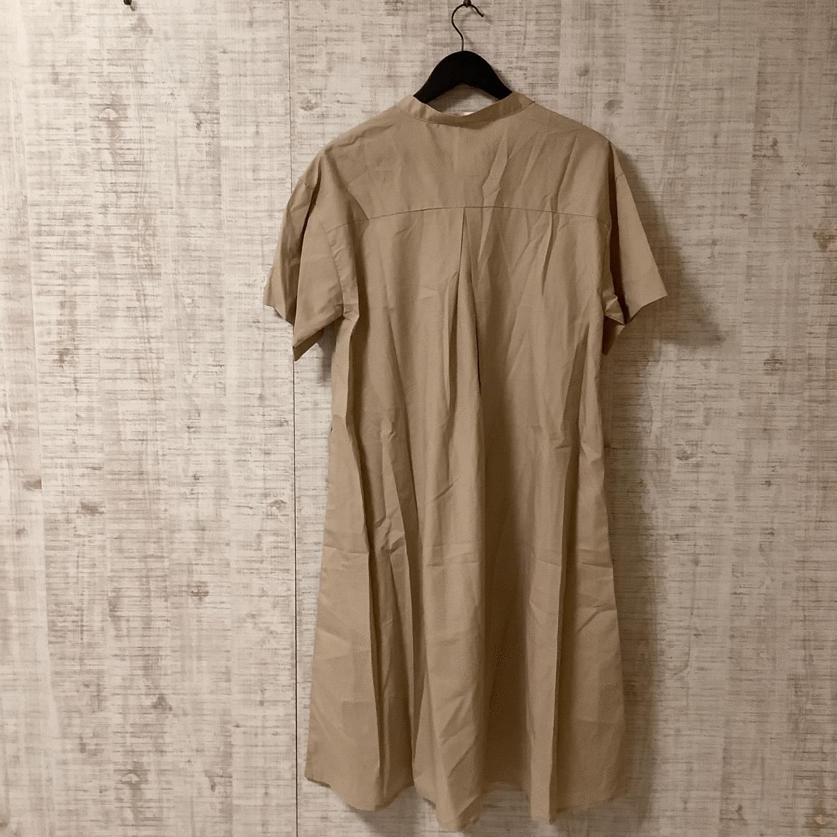 A127◇chocol raffine robe | ショコラフィネローブ　美品　ロングシャツ　ベージュ　サイズF_画像2