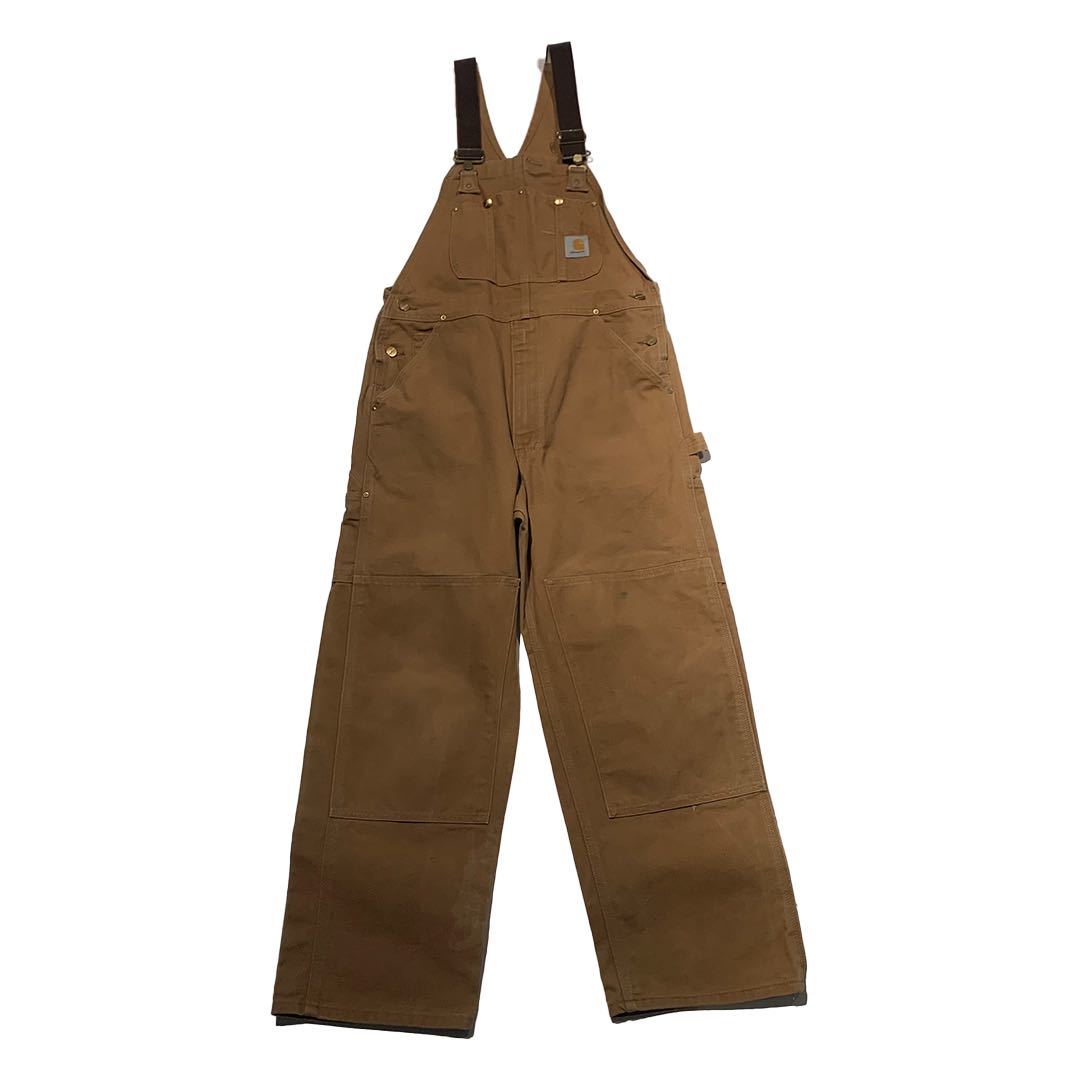 希少 90s ビンテージ Carhartt オーバーオール カーハート ダブルニー ワーク ダック地 1990年代_画像2