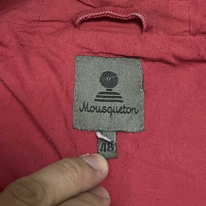 【送料無料】レア 90s-00s Mousqueton ダック地 Diagonal Zip 斜めジップ パーカージャケット vintage ユーロ古着_画像8