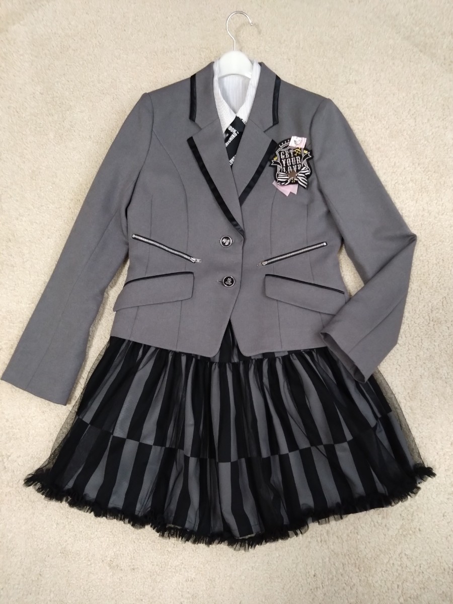 美品 ミチコロンドン　コシノミチコ フォーマル スーツ スカート 165cm 卒業式 入学式 フォーマルスーツ 女子 セット セットアップ