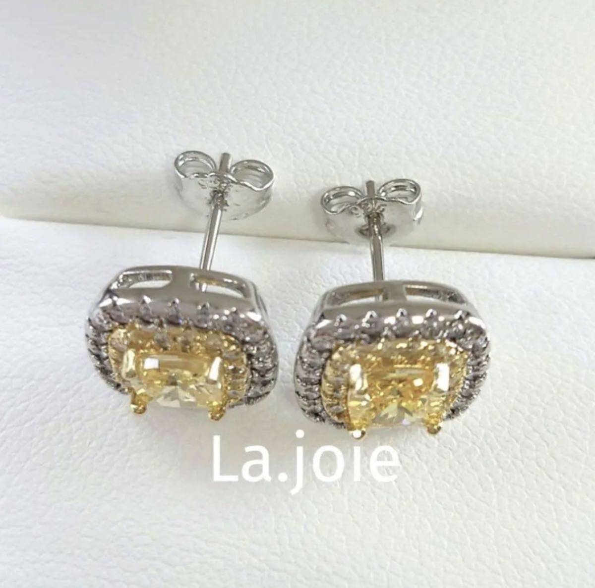  human work diamond jaune * SONA yellow diamond earrings 