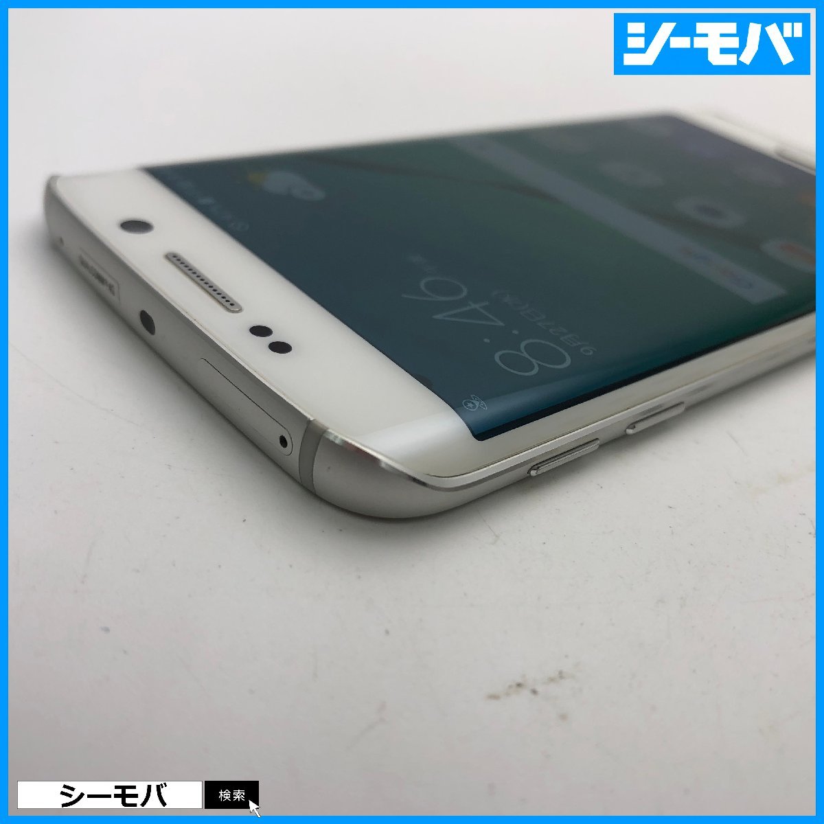 スマホ Galaxy S6 edge 404SC 32GB softbank ホワイト 美品 ソフトバンク android アンドロイド RUUN12932_画像4