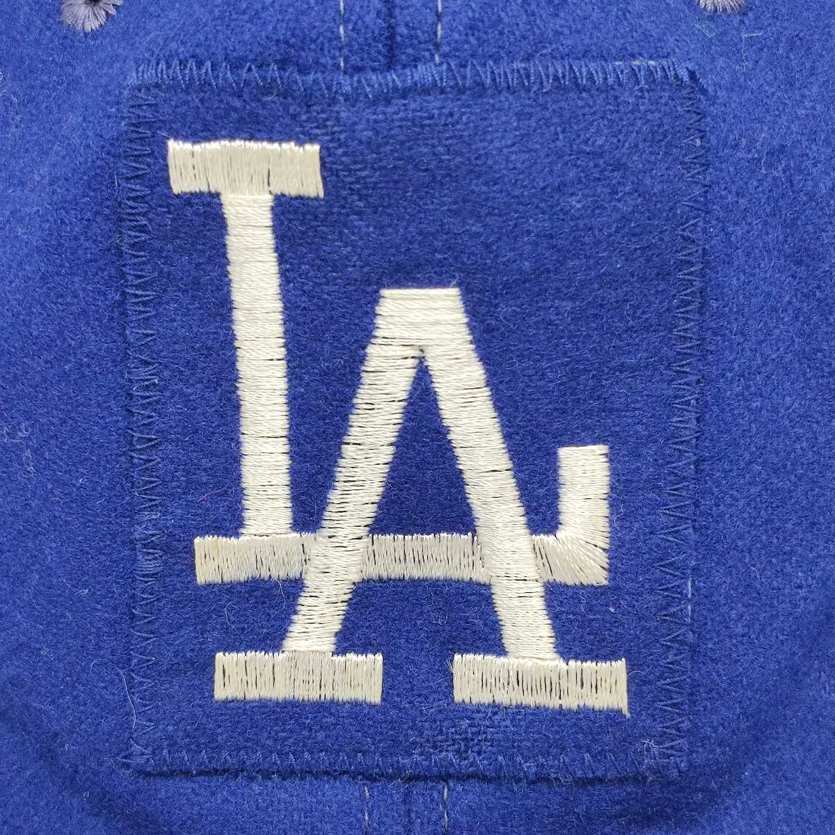 LA Dodgers ドジャース キャップ キッズS ウールナイロン MIZ Mac MIZUNO 美津濃 ヴィンテージ 当時物 ミズマック チビっ子大リーガー_画像3