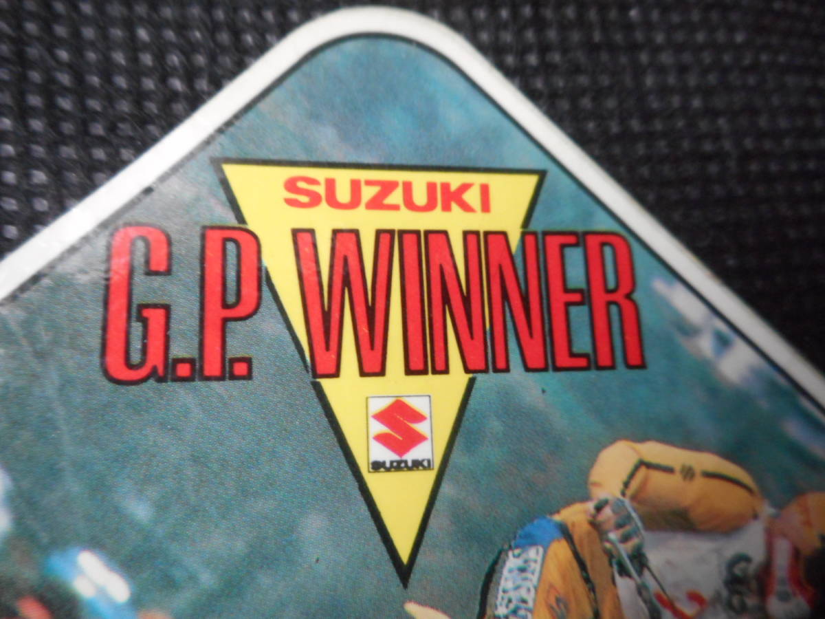 スズキ モトクロス グランプリ ステッカー 当時物 1枚のみ　シミ 擦れやズレあり　長期保管品 125ccクラス GP_画像7