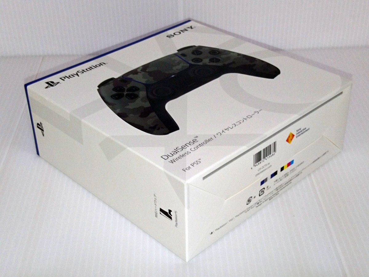【新品・未開封】PS5「DualSense デュアルセンス ワイヤレスコントローラー グレー カモフラージュ」