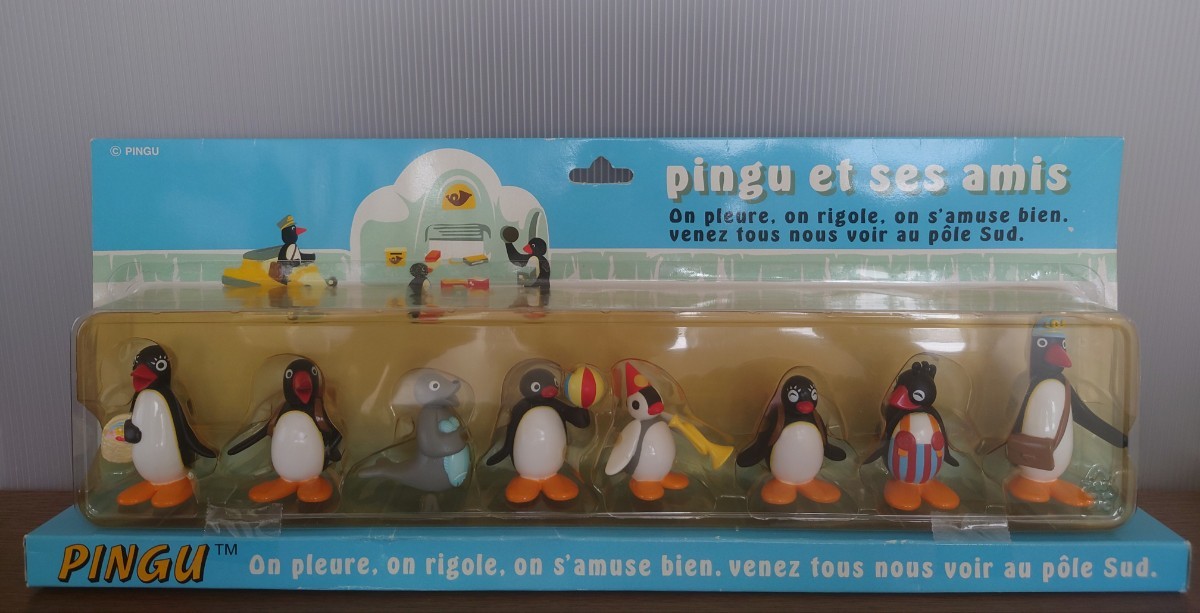 希少 レア Pingu ピングー フィギュア マスコットセット (みんな) Pingu et ses amis 未使用品_画像1