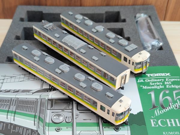 TOMIX 92215 JR 165系電車(ムーンライトえちご)基本セット でか目原型ライト 旧製品 【送料無料】クモハ165 モハ164 クハ165 快速 連結に_画像6