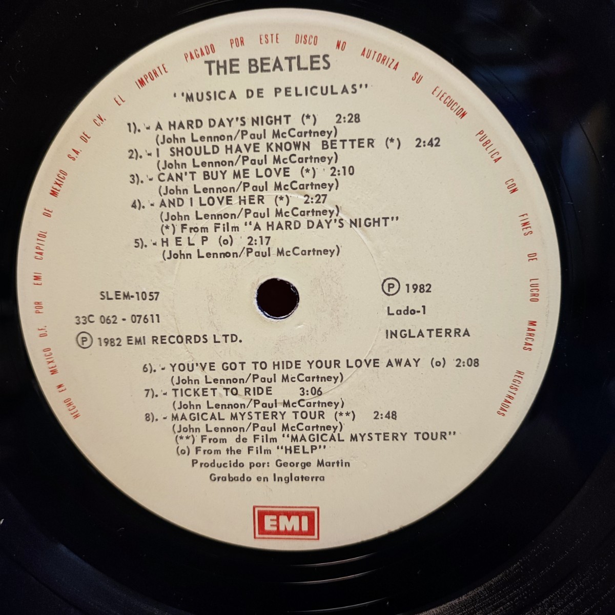 メキシコ盤 LP The Beatles Reel Music ビートルズ 音質EX_画像9