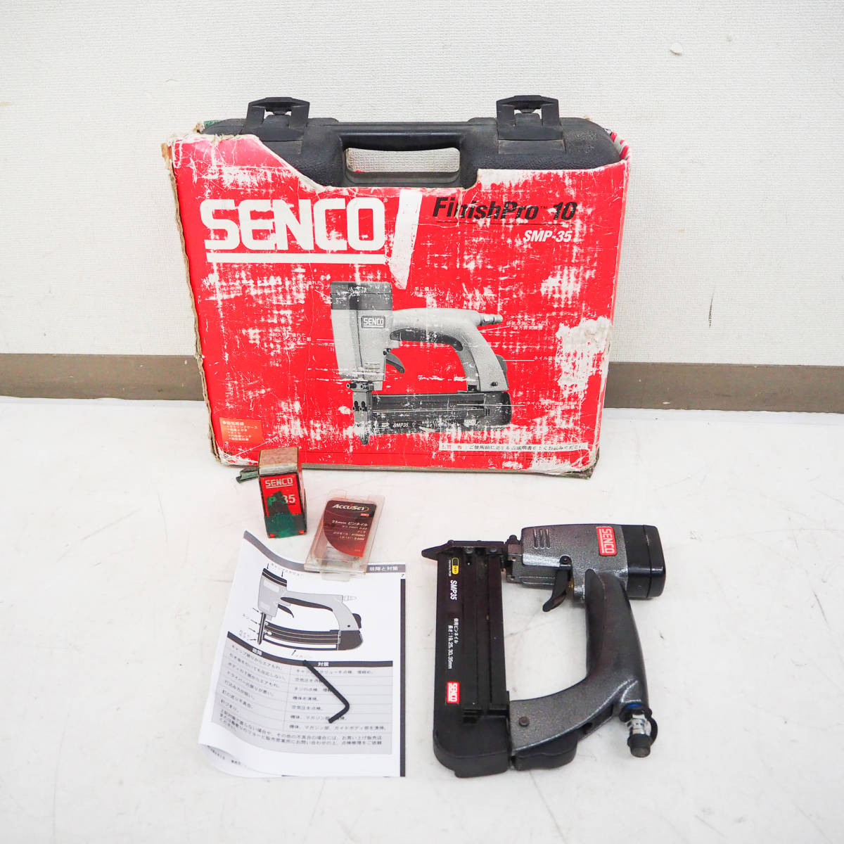 SENCO センコー エア釘打機 FinishPro 10 SMP35 ピンネイラ エア工具 大工道具 DIY 日曜大工 K3573_画像1