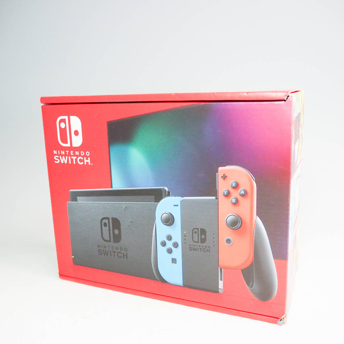 Nintendo ニンテンドー Switch スイッチ 本体 HAC-001(-01) Joy-Con ジョイコン（L） ネオンブルー/（R） ネオンレッド CO2832_画像1