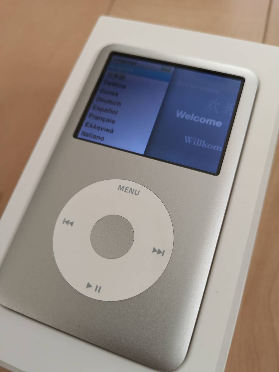  原文:100円スタート！iPod Classic 120GB MB562J/A(一応ジャンク)、未使用160GB交換用ハードディスク東芝MK1634GAL、替えパーツ、フィルム他付！