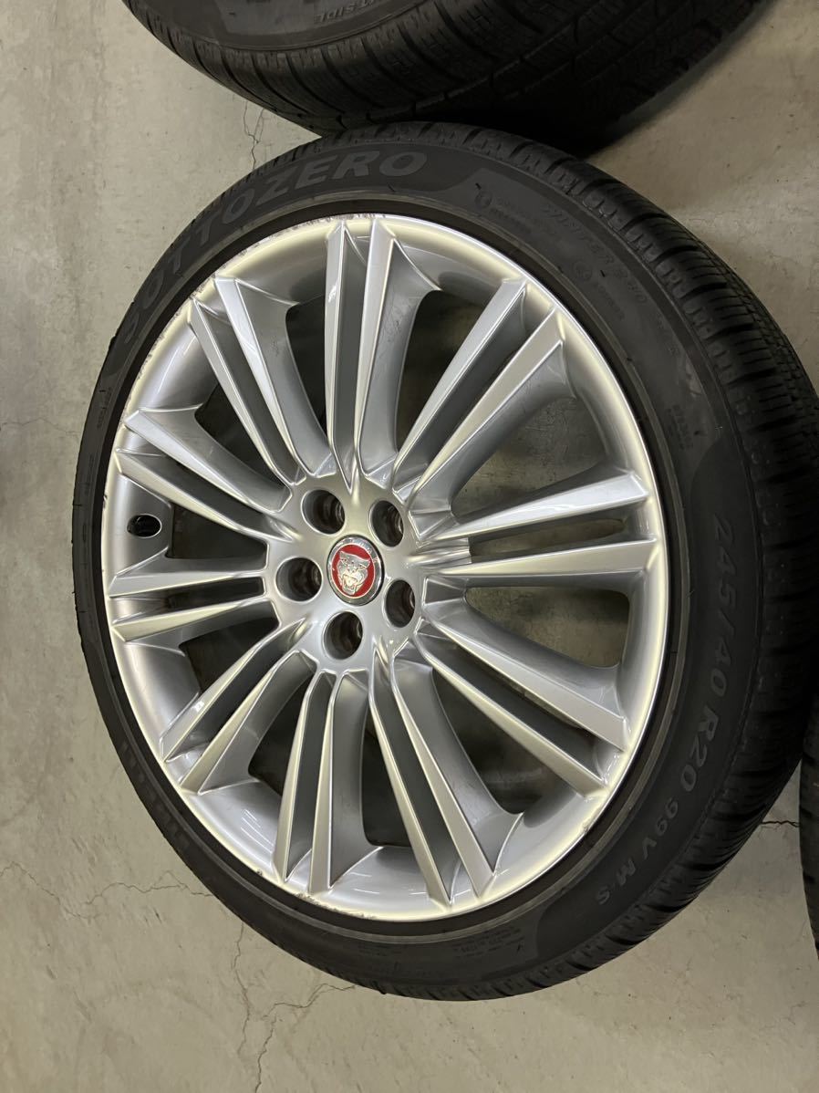 ジャガー(X351) XJ 純正+ピレリ9.0分山以上冬タイヤ245/40R20 275/35R20 9J 10Jオプション20インチX350 X358にも！希少レア品手渡し可岐阜_画像9