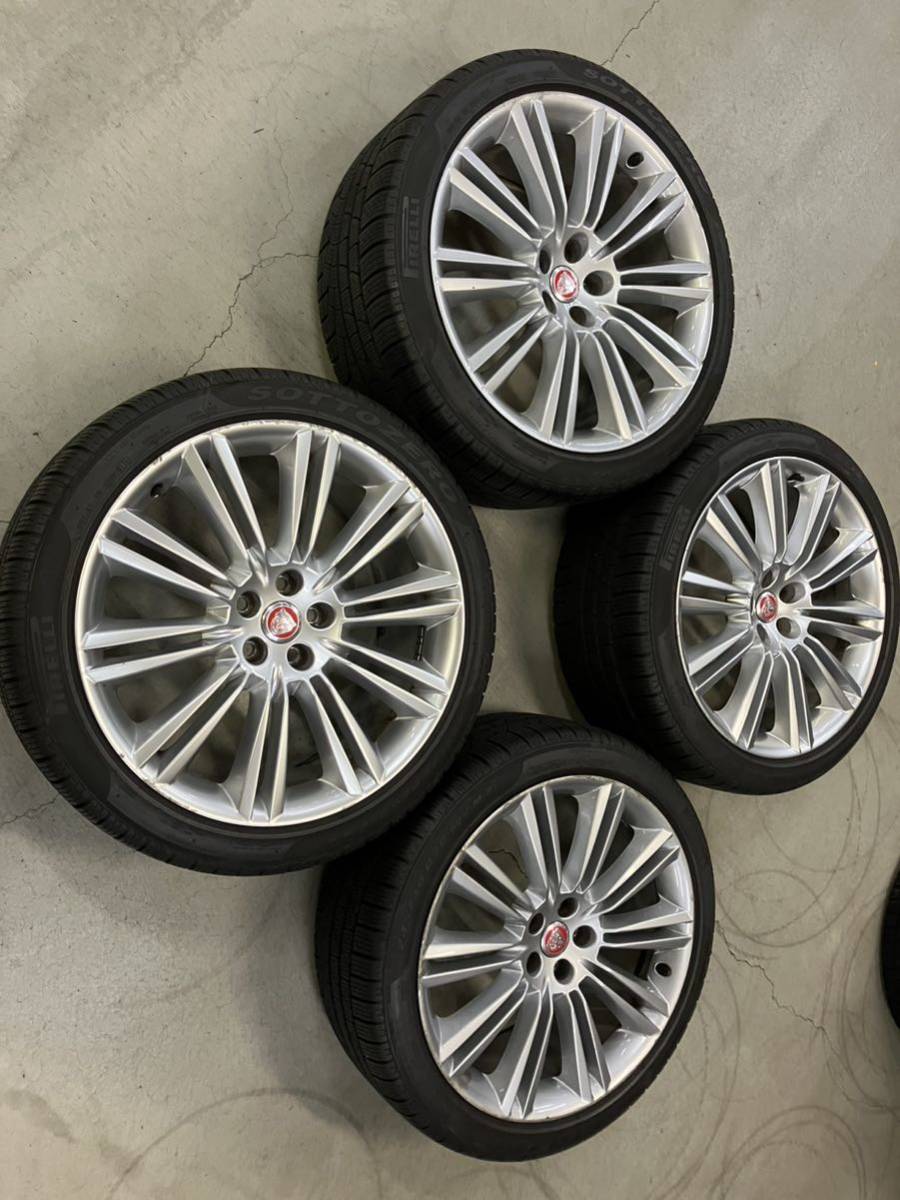 ジャガー(X351) XJ 純正+ピレリ9.0分山以上冬タイヤ245/40R20 275/35R20 9J 10Jオプション20インチX350 X358にも！希少レア品手渡し可岐阜_画像1