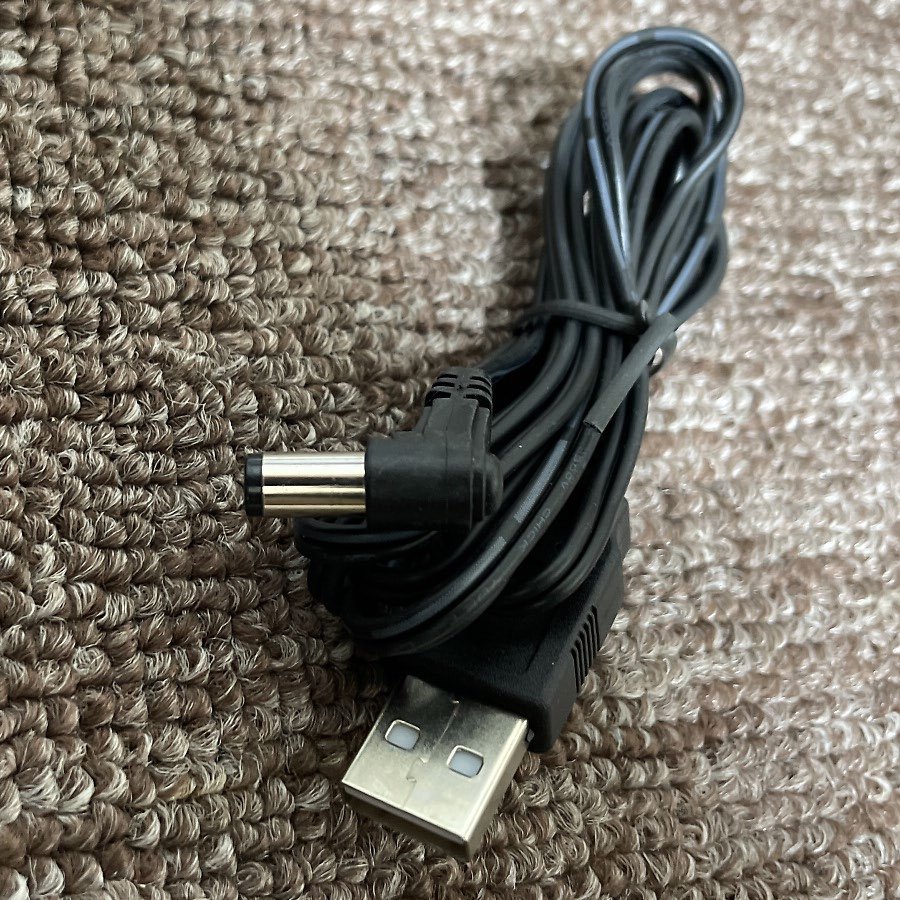 ①USBーDC 変換ケーブル USB電源ケーブル 外径5.5mm/内径2.1mm コード長さ120cm (変換 コード プラグ アダプター コネクター)_画像4