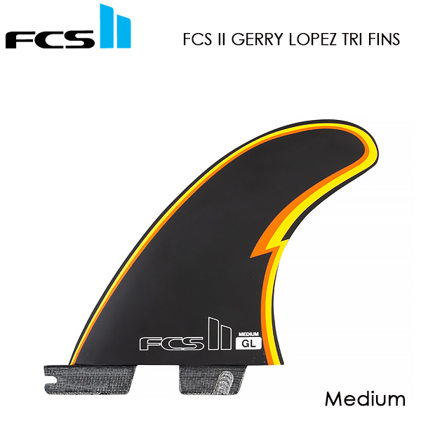 【新品】FCS II エフシーエスツー トライフィン GL PC Medium Black Tri Retail Fins