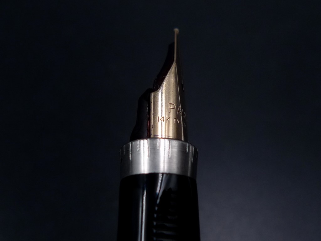 純銀 万年筆 ペン先14K ヴィンテージ PARKER パーカー 75 スターリングシルバー 万年筆 XF 検(シルバー 銀製 吸入式 カートリッジ式 両用_画像8