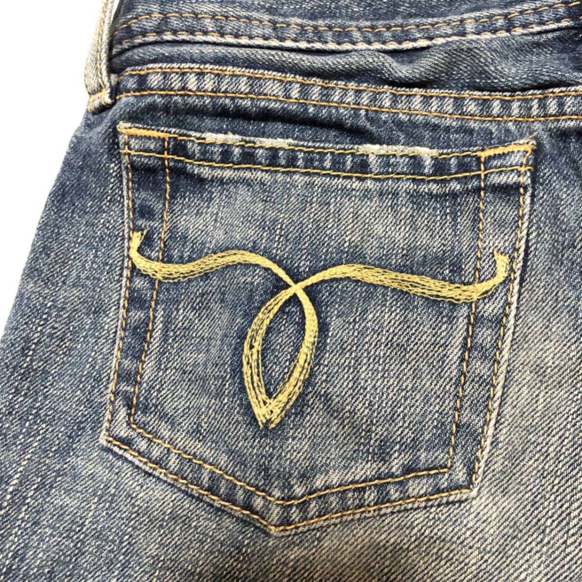 WS0467 大人可愛い MOUSSY VINTAGE レディース ショートパンツ 日本製 かわいい 24 コットン ヴィンテージ 人気 ダメージ 刺繍_画像5