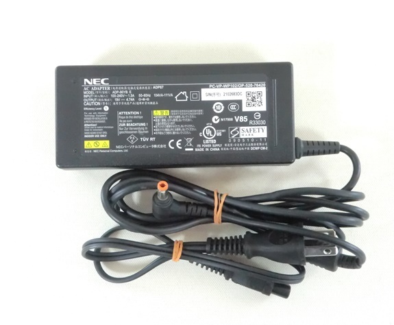 NEC ACアダプター ADP87 PC-VP-WP102/OP-520-76420 19V 4.74A 作動品 №20230903ac4_画像1