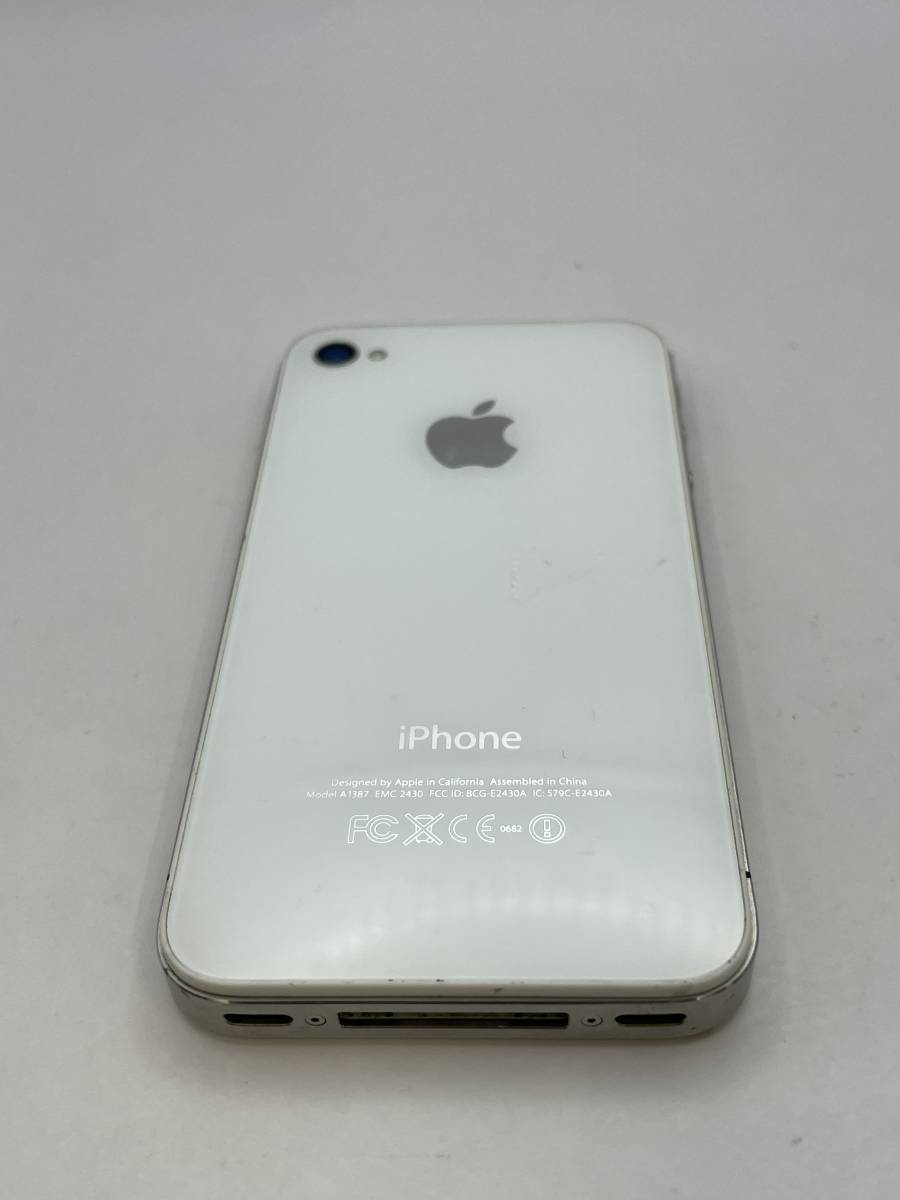 （125）【爆速発送・土日発送可】iPhone 4s 利用制限◯ ホワイト 1円スタート Apple アイフォン【キャリア・au】_画像4