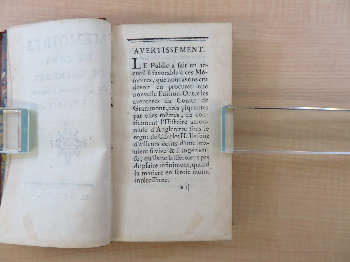 アントワーヌ・ハミルトン Antoine Hamilton『Memoires du Comte de Grammont』(全2冊揃)1760年パリ刊 グラモン伯爵回想録 - その他 アントワーヌ・ハミルトン Antoine Hamilton『Memoires du Comte de Grammont』(全2冊揃)1760年パリ刊 グラモン伯爵回想録 - その他