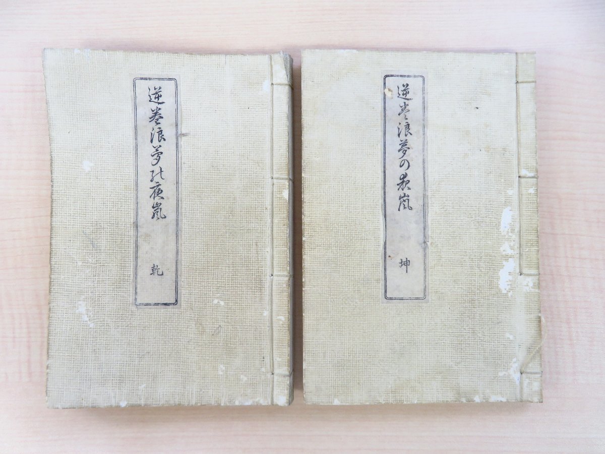 売れ筋アイテムラン 中島嵩著 尾形月耕画 依田學海序『逆巻浪夢之夜嵐』(全2冊揃)明治21年 金港堂刊 明治時代和本 和書