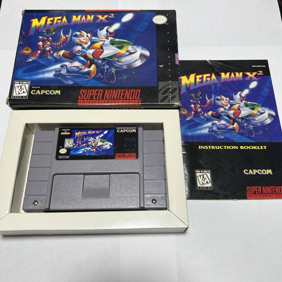 SNES 海外版 MEGA MAN X2 ロックマンX2 Rockman X2 国内未発売 Super Nintendo SFC スーパーファミコン レア 激レア 北米版 CAPCOM