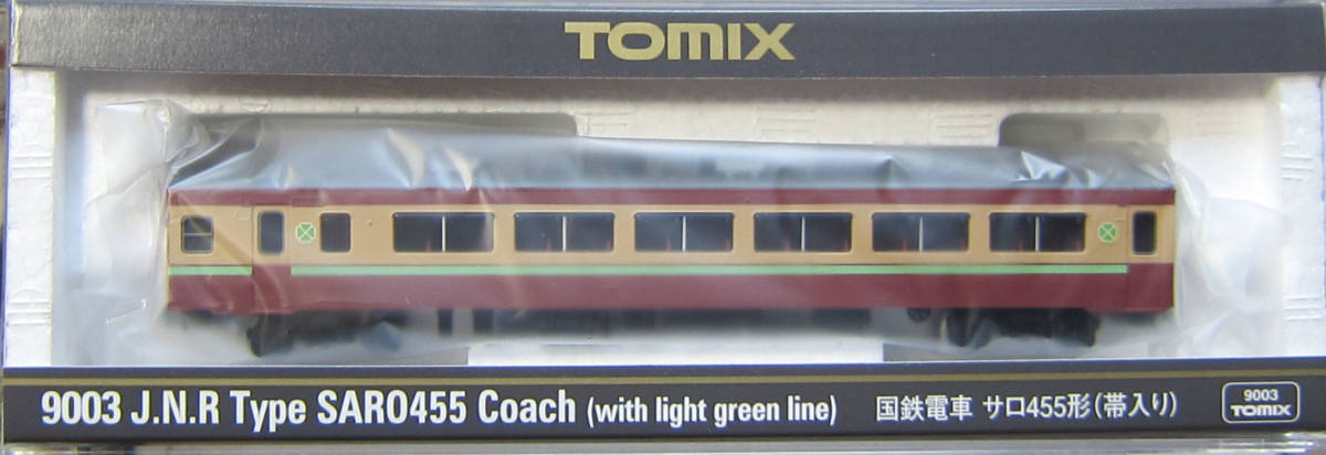 TOMIX・9003・ 国鉄電車・ サロ455形(帯入り)・新品・激安・即決_画像1