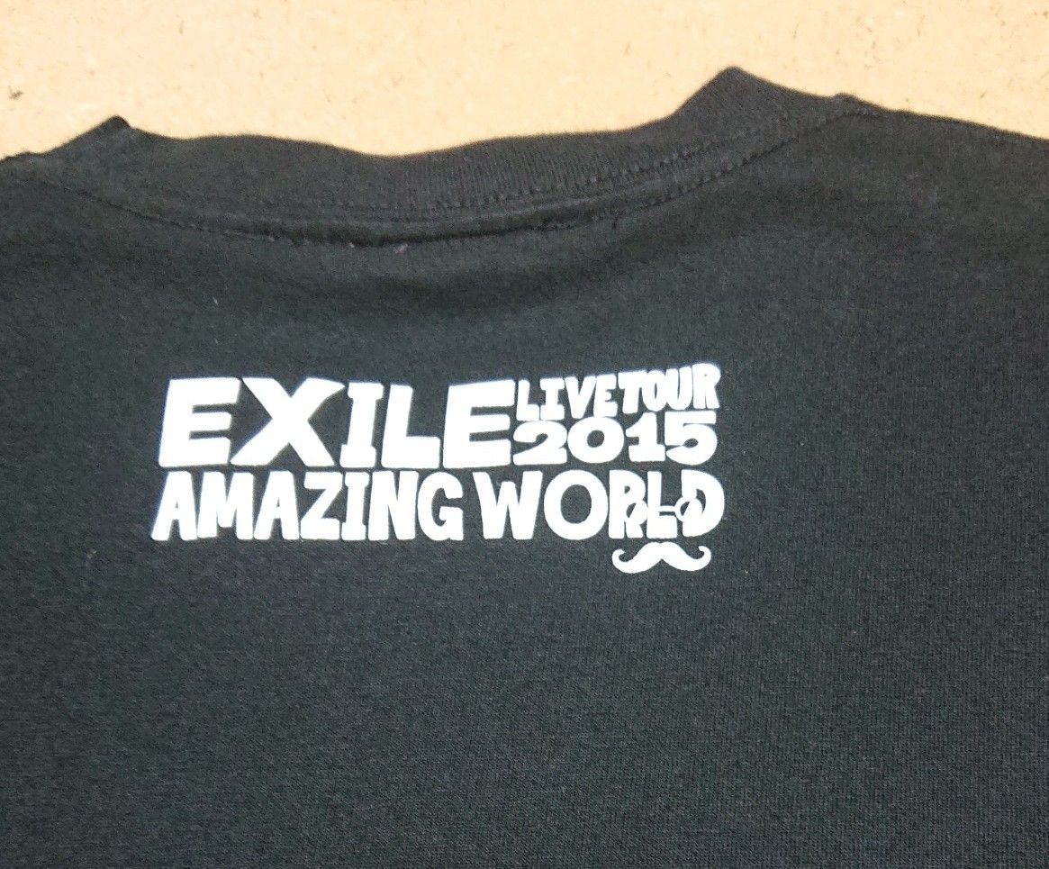 EXILE LIVETOUR2015 AMAZING WORLD エグザイル ライブtシャツ ブラック