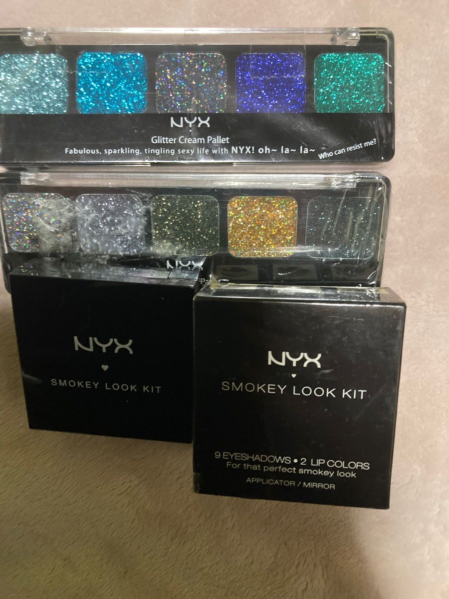 NYX アイシャドウ＆リップパレット グリッタークリームパレット2つセット新品