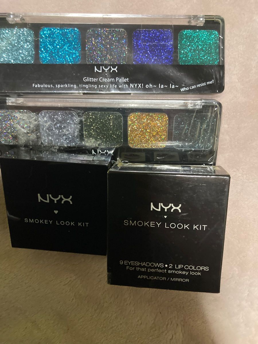 NYX アイシャドウ＆リップパレット グリッタークリームパレット2つセット新品