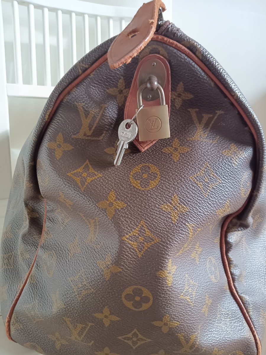 LOUIS VUITTON☆。゜キーポル45.. モノグラム ボストン。ヴィンテージ。ジャンク。 ルイヴィトン☆。_画像6