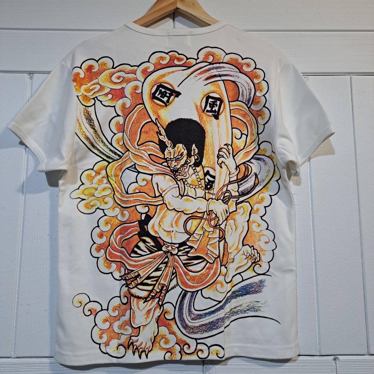 [UNKNOWN] 風神 和柄 半袖Tシャツ [サイズ:M] 検/ 雅結 クロップドヘッズ 絡繰魂 華鳥風月 satori 参丸一 錦 胤富仁帝 泥棒日記 百花繚乱