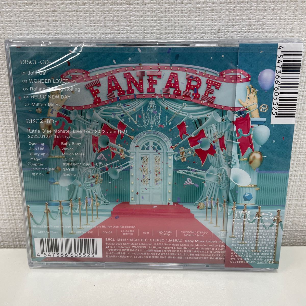 【新品未開封品】【送料無料】 Little Glee Monster Fanfare 初回限定盤A CD＋Blu-ray リトグリ_画像2