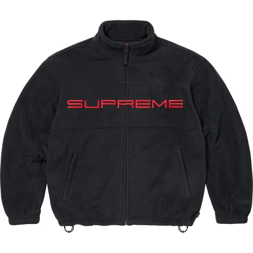 送料無料 S 黒 Supreme Polartec Zip Jacket Black 23FW シュプリーム ポーラテック ジップ ジャケット フリース ブラック Box Logo 新品