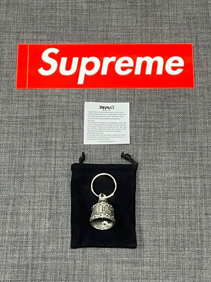 送料無料 Supreme Bravo Bell Silver シュプリーム ブラボーベル シルバー Box Logo ボックスロゴ ステッカー 付属 新品未使用