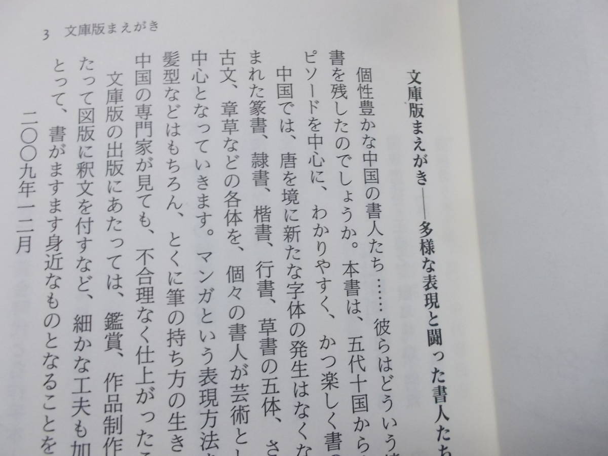 マンガ「書」の黄金時代と名作手本　宋から民国の名書家たち　魚住和晃編著(講談社+α文庫2014年)送料114円_画像4