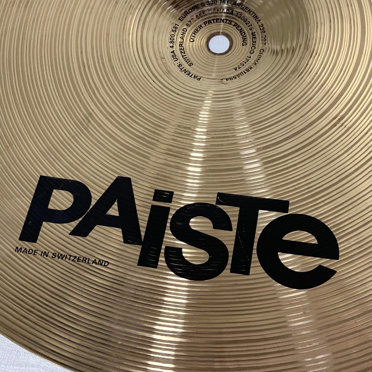 PAISTE Sound Formula 16インチ Thin Crash シンバル パイステ　(サイン入り AION ヘヴィメタルバンド？)_画像4